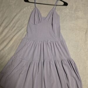 SHEIN Lavender Striped Mini Dress